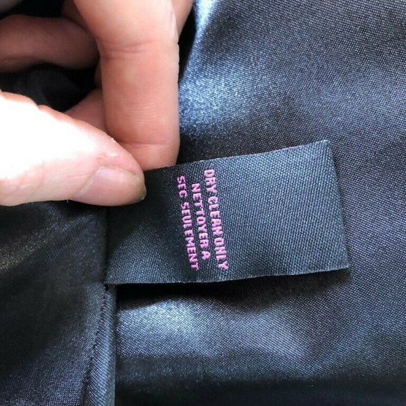 Betsey Johnson Dress Jacket Black Ruffles White Trim Double Breasted Size 4 - Picture 10 of 12